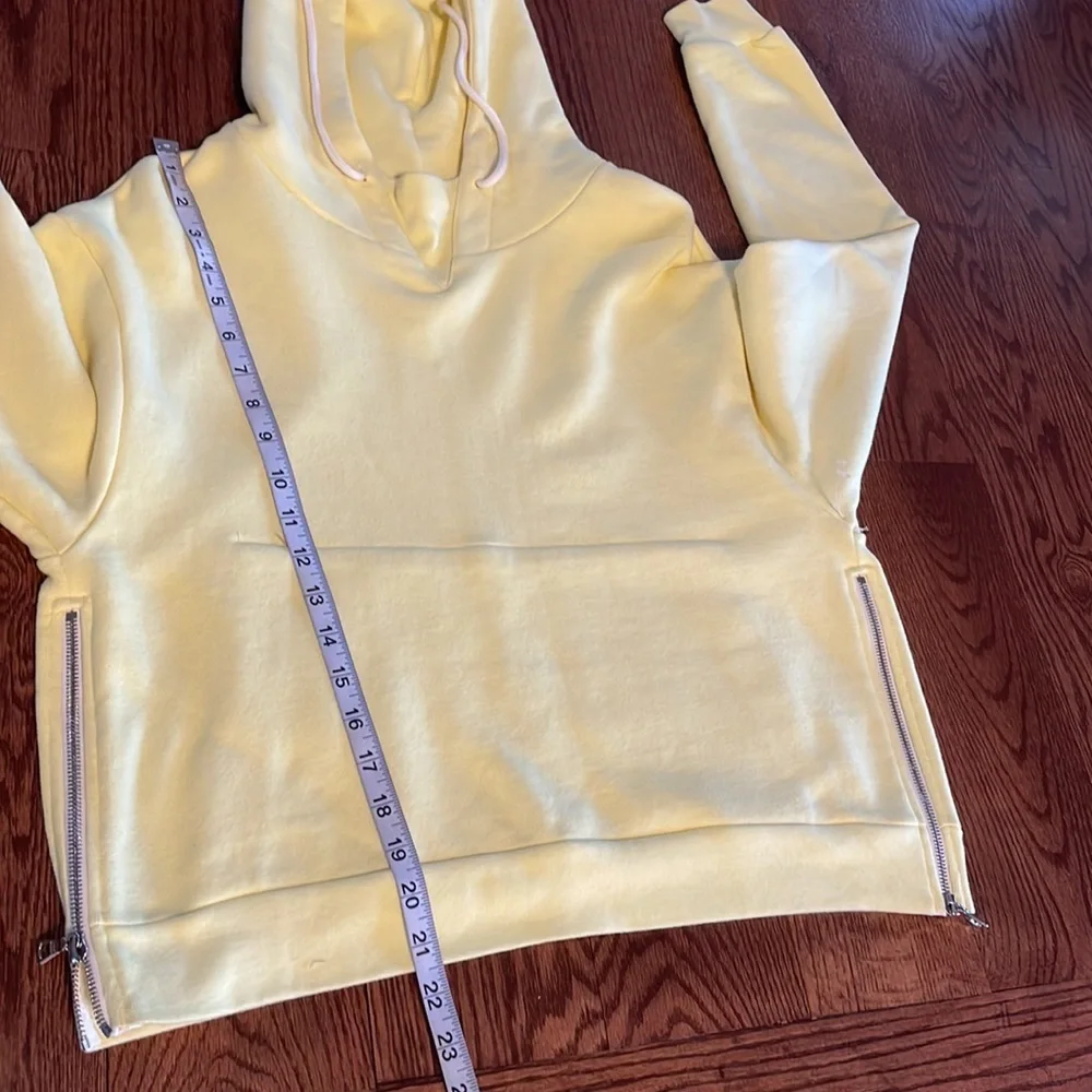 John Elliott premium French Terry oversized hoodie pullover side zips cotton XS - Picture 10 of 11